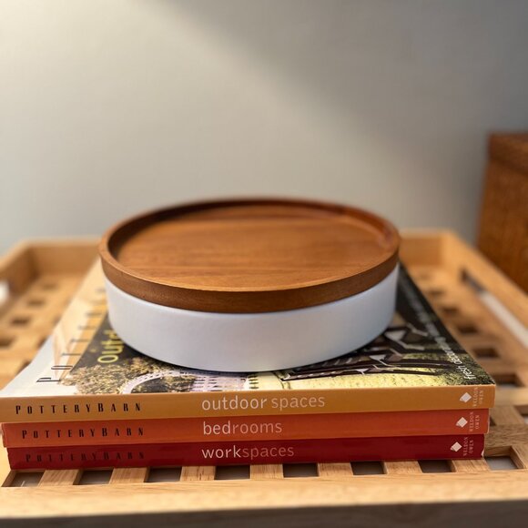 West Elm - Wood + Ceramic Tableware Set, Small and Medium - Picture 8 of 12